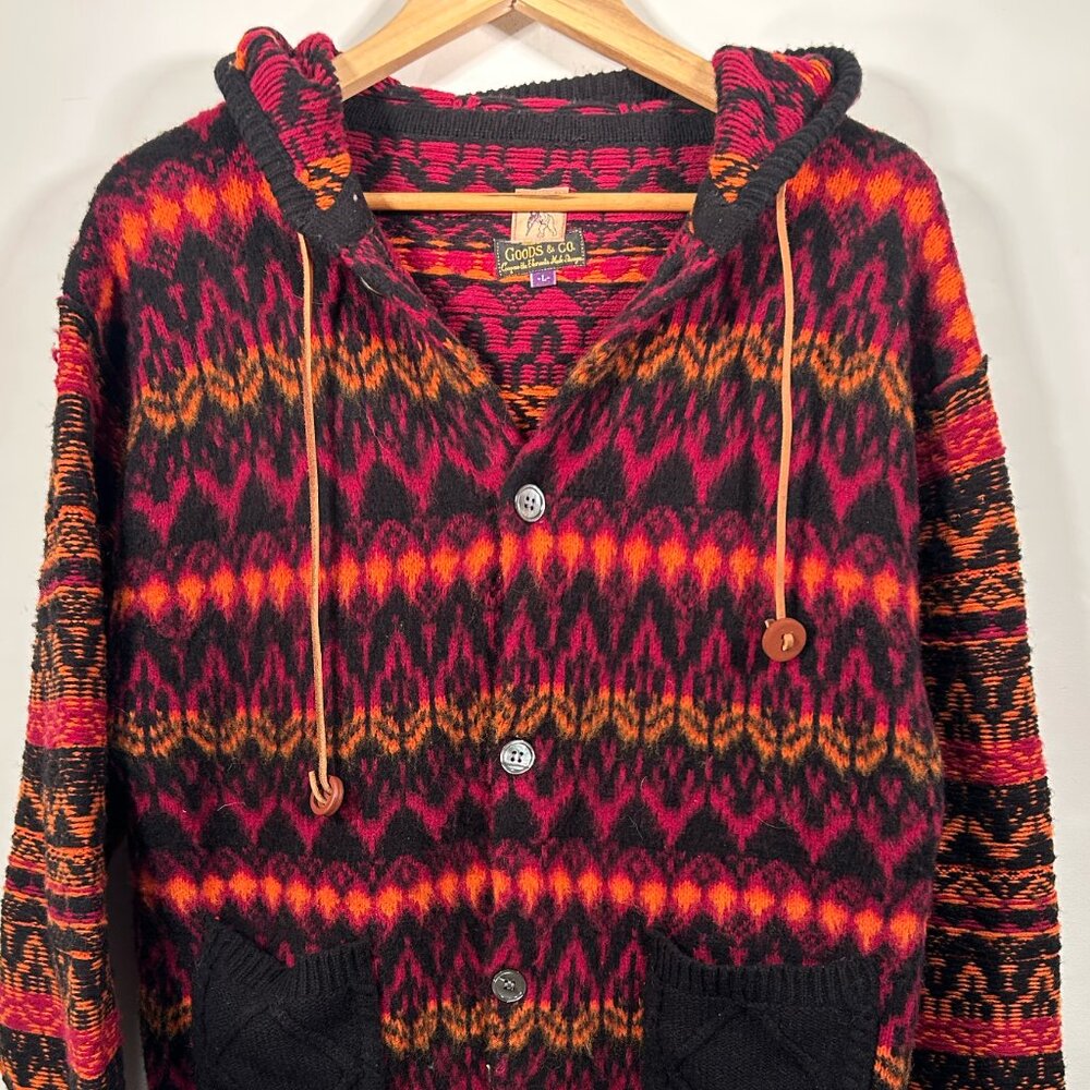 PRPS knitted button up hoody